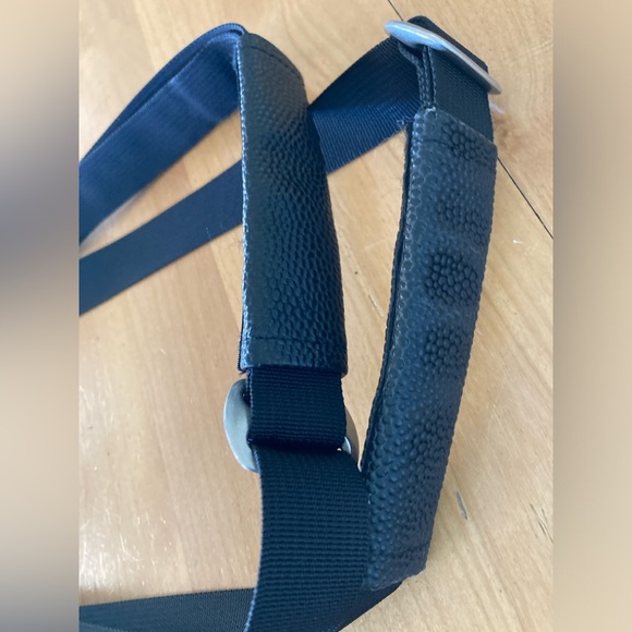 Haiku Purple Daisy Purse Shoulder Bag by Sharon Eisenhauer Black Canvas Leather - Picture 7 of 9